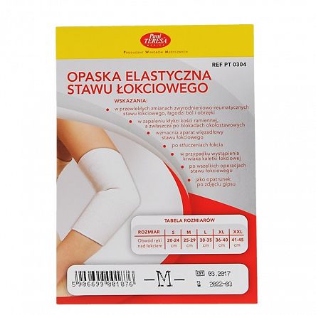 Pani Teresa opaska elastyczna stawu łokciowego rozmiar M
