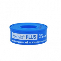 Polovis PLUS plaster  tkaninowy 5 m x 12,5 mm