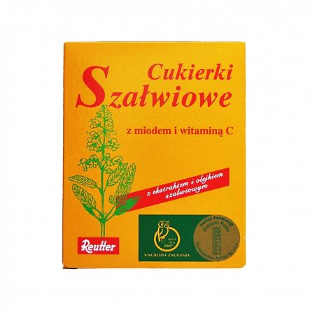 Reutter cukierki szałwiowe z miodem i witaminą C 50 g