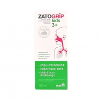 Zatogrip Kids 3+ syrop o smaku malinowym 120 ml