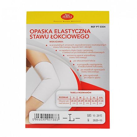 Pani Teresa opaska elastyczna stawu łokciowego rozmiar L
