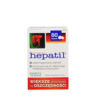 Hepatil wspomaga wątrobę 80 tabletek