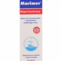 Marimer Hipertoniczny Spray do oczyszczania i udrażniania zatkanego nosa 100 ml