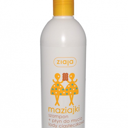 Ziaja Maziajki szampon+płyn do mycia lody ciasteczkowo-waniliowe 400 ml