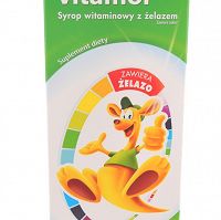 Multivitamol 1+ Syrop witaminowy z żelazem, smak pomarańczowy 500 ml