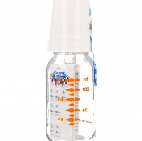 Canpol babies butelka szklana 120 ml ze smoczkiem silikonowym