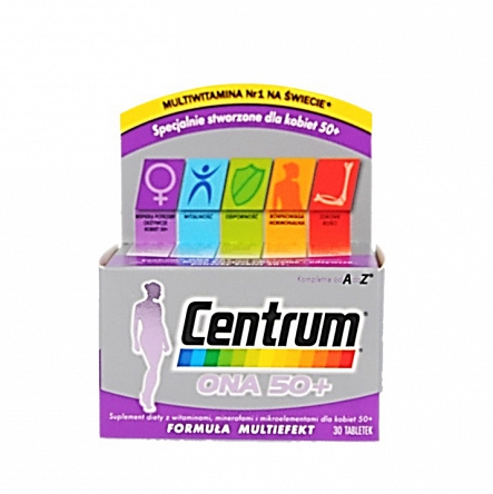 Centrum ona 50+ tabletki 30 szt Centrum ona 50+ tabletki 30 szt