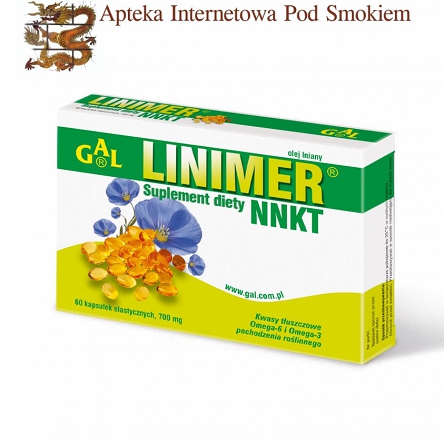 Linimer NNKT - Olej lniany - 700 mg 60 kaps. 