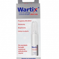 Wartix środek do szybkiego usuwania kurzajek z dłoni i stóp 15 dawek 