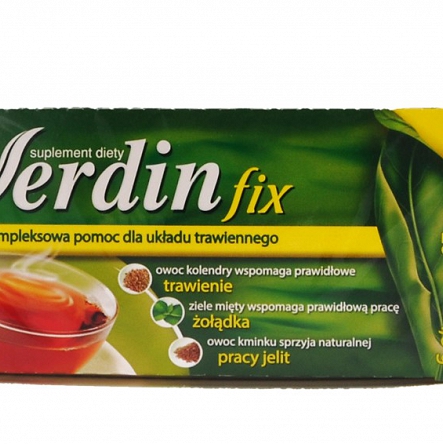 Verdin fix kompleksowa pomoc dla układu trawiennego herbatka 20 saszetek