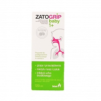 ZatoGrip baby 1+ syrop o smaku malinowym 120 ml